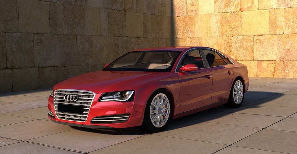 červené Audi